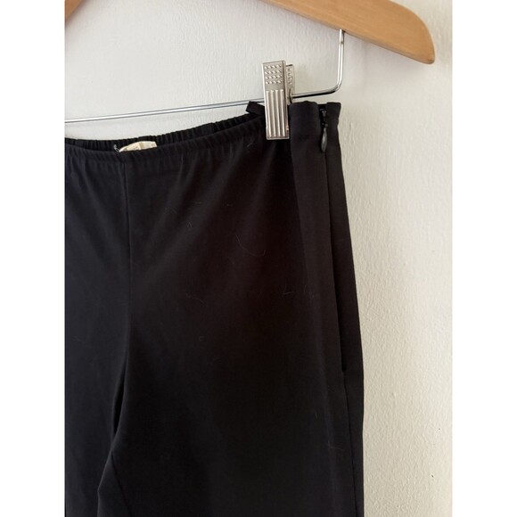 Eileen Fisher Women's Small Pull On Pants Black Straight Leg #RN78121 - Picture 2 of 9